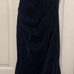 Beautiful Blue Strapless Gown