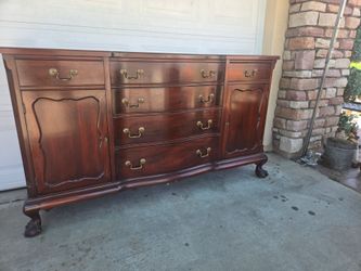 Mahogany Chippendale Style Buffet Sideboard