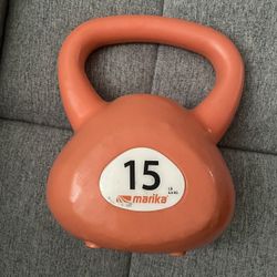 Kettlebell 15 lbs Gym Workout Equipment