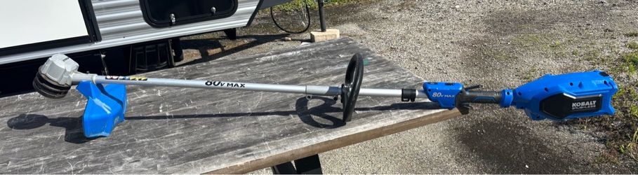 Kobalt 80 Volt String Trimmer And Leaf Blower. Tools Only (no battery)