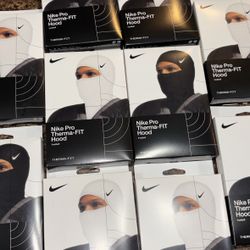 NIKE SKI MASK WHITE AND BLACK