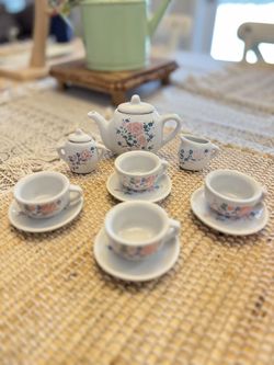 Vintage Mini Porcelain Tea Set 