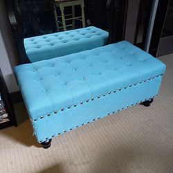Beautiful Blue Ottoman