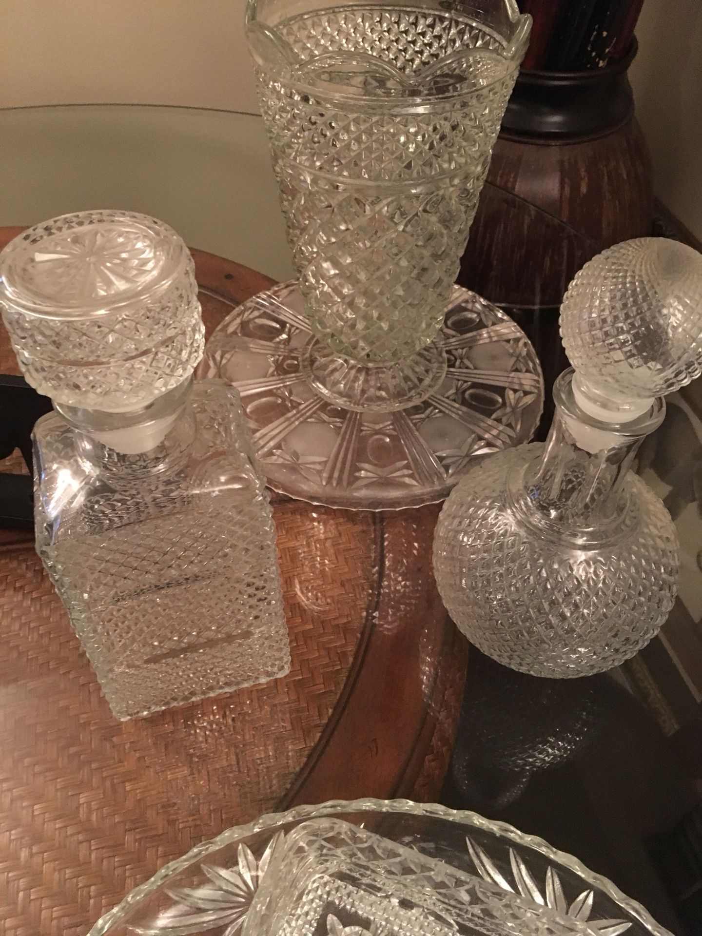 Antique crystal glass