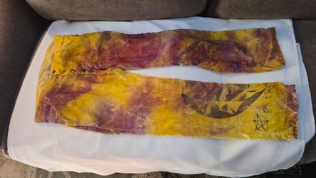The People of the Labyrinths Tie-Dye Velvet Pants