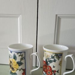 Pair Of Tea Mugs. Jason, Fine Bone China, Made In England 