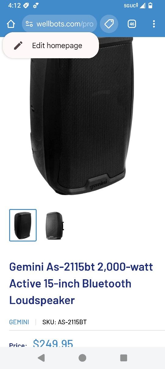 Gemini 2 Way Bluetooth Loud Speaker