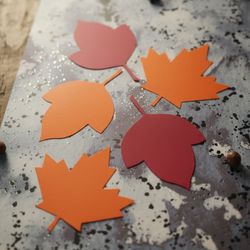 20 pc fall leaf assortment red, yellow, orange