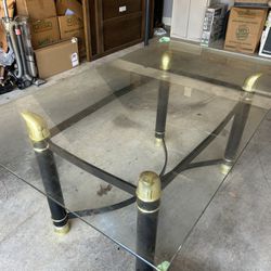 Glass Top Dining Table 