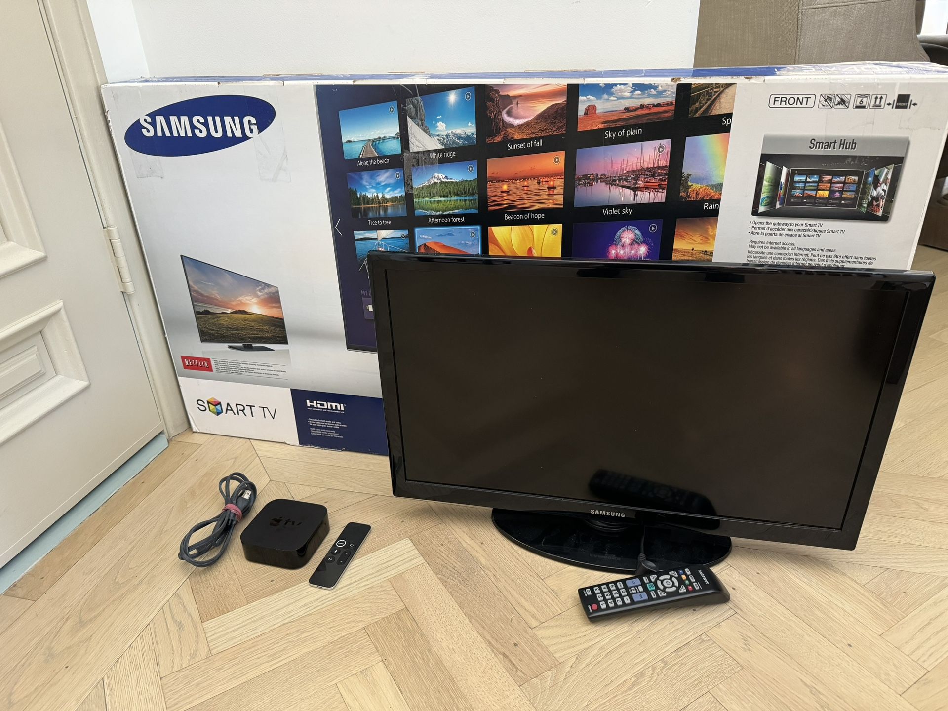 Apple TV HD + 2 Samsung TVs (40” and 26”)!