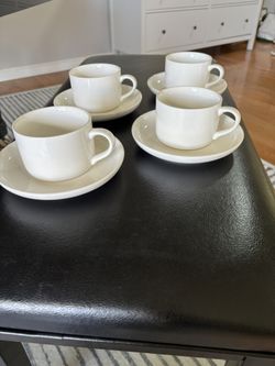 Coffee Cups with Saucers - Set Of 4