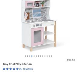 Kitchen/ Tiny Chef Play Kitchen/ Kids/ Toddler/ Toys/ Furniture/ New