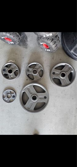 Olympic sized Weider weights