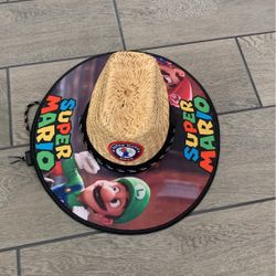 Kids Mario Straw Hat 