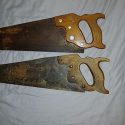 Make Offer! 2 Disston Vintage Hand Saws