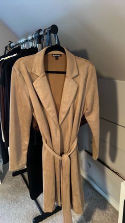 Brown suede coat