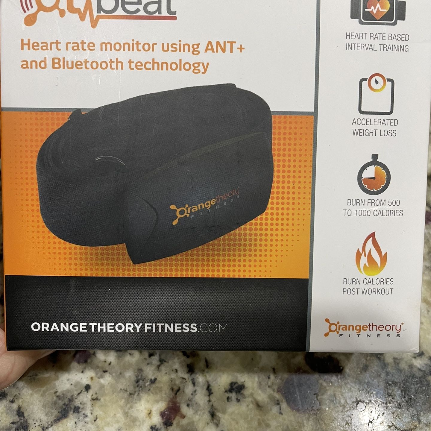 Orange Theory OT Beat Core Chest Strap Heart Rate Monitor (OT-CORE2MED-01)  for sale online
