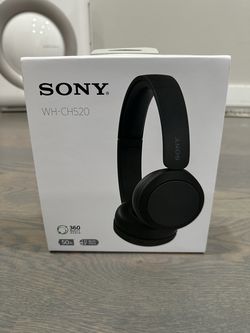Sony WH-CH520 Wireless On-Ear Bluetooth Headphones with Microphone, Black