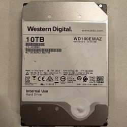 WD 10TB Hard Drive 