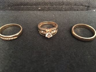 A Set of Wedding Rings, Engagement & Bands. I'm open for good offers! No scammers please!