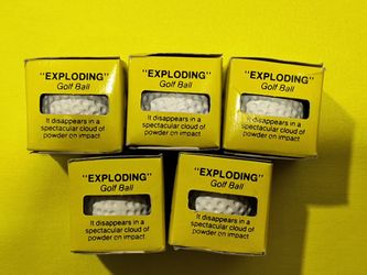 5x Exploding Gag Golf balls