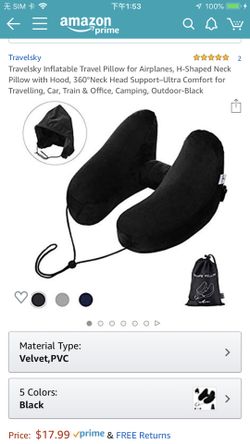 Brand new Travelsky Inflatable Travel Pillow