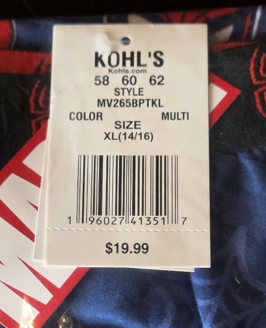 Spiderman Boys Pj Pants