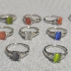 (14) New Stone Rings