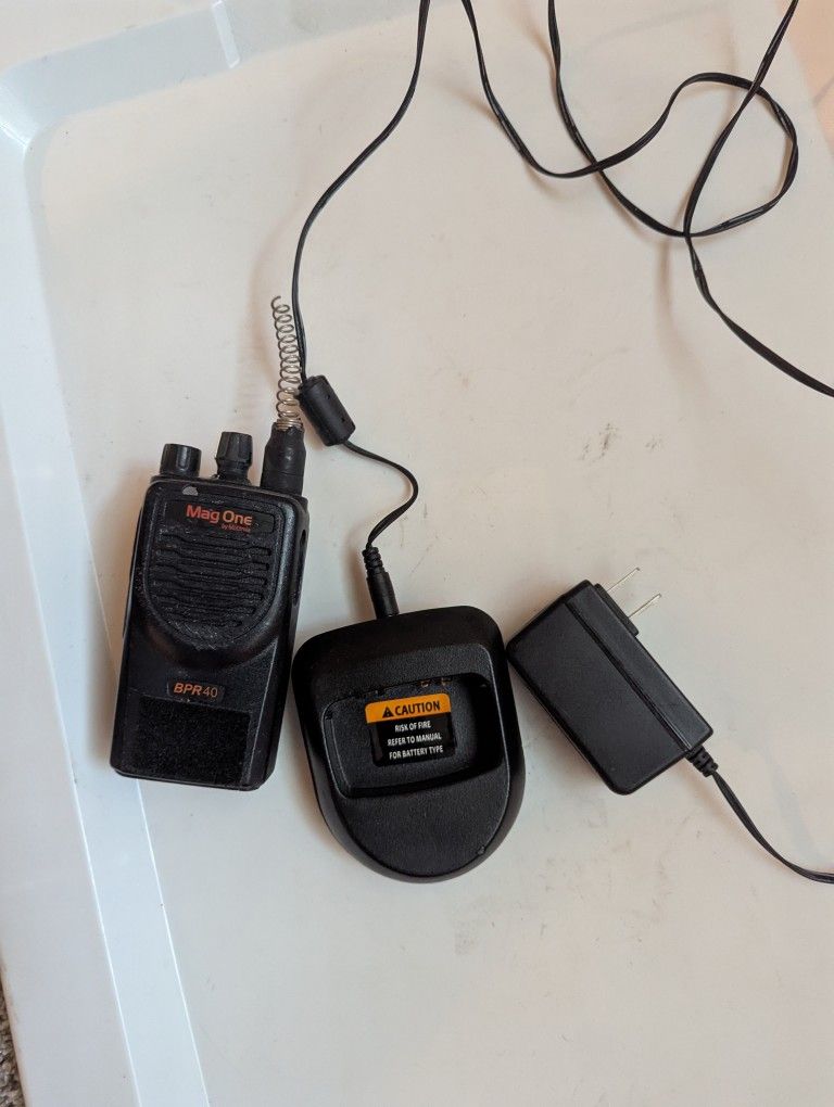 Motorola Radio And Charger