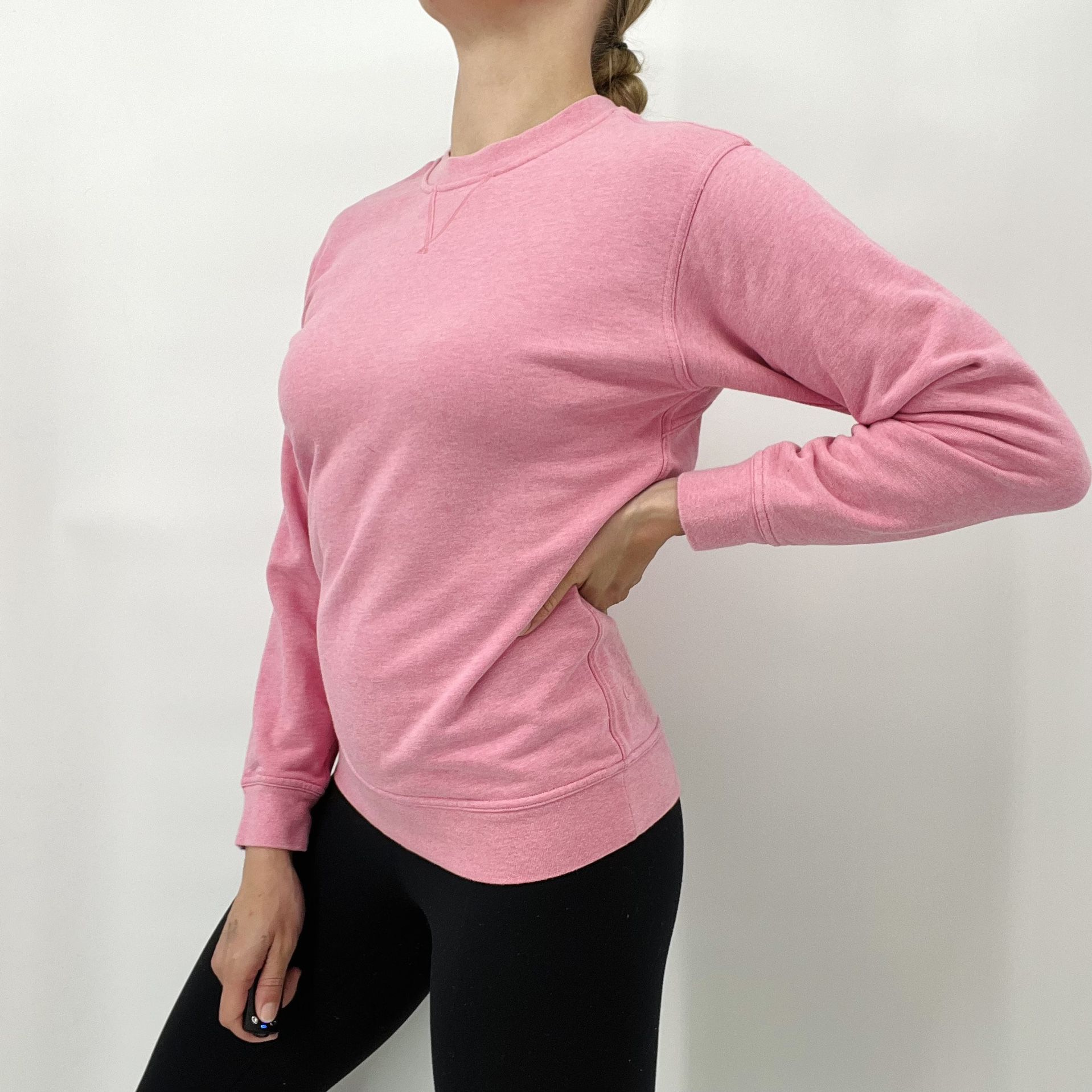 Lululemon All Yours Pink Crewneck Sweatshirt Women's Size 6 *small Flaw