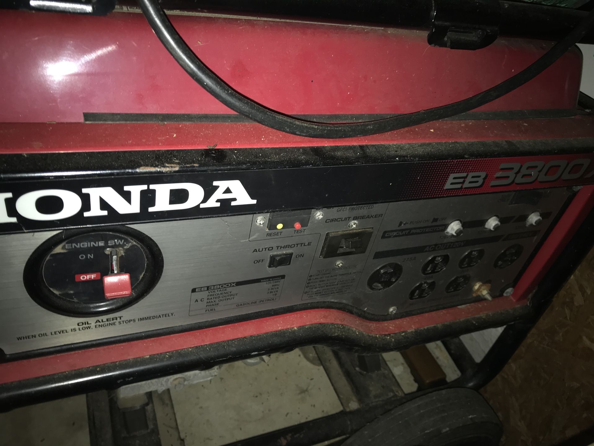 Honda EB 3800 generator