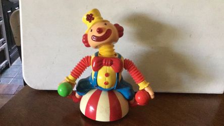 Clown toy on wheels not working battery operated