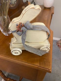 Vintage solid wooden rabbit