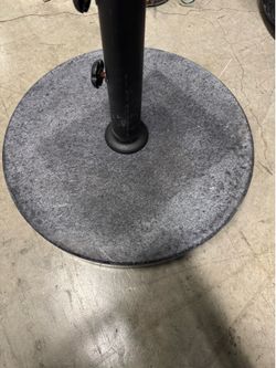 Granite umbrella base for patios and pools
