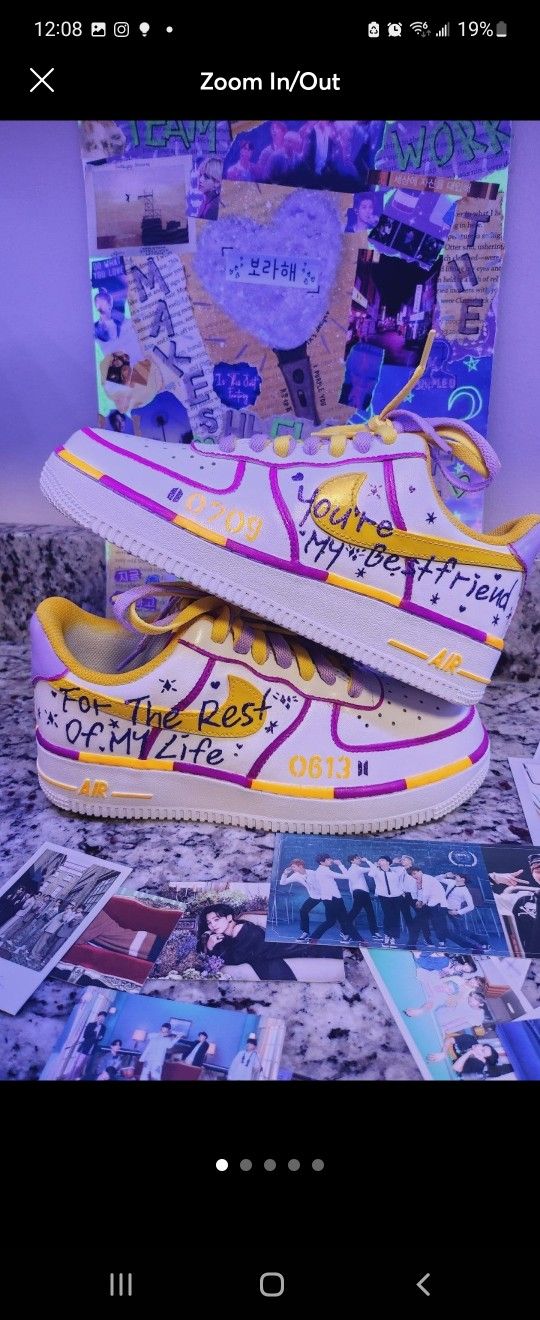 BTS Custom AF1s (For Youth Inspired)