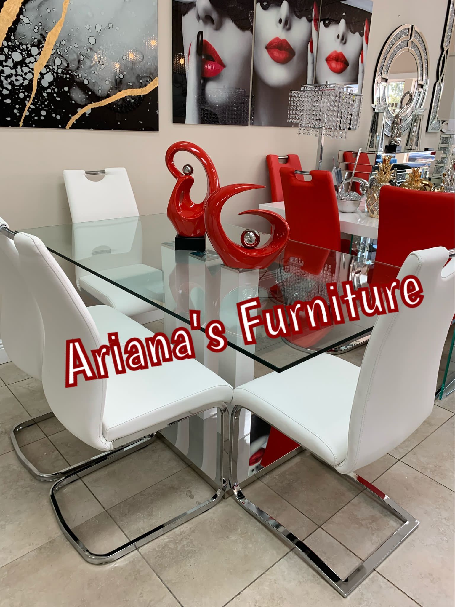 New Dining Table Set 63x35