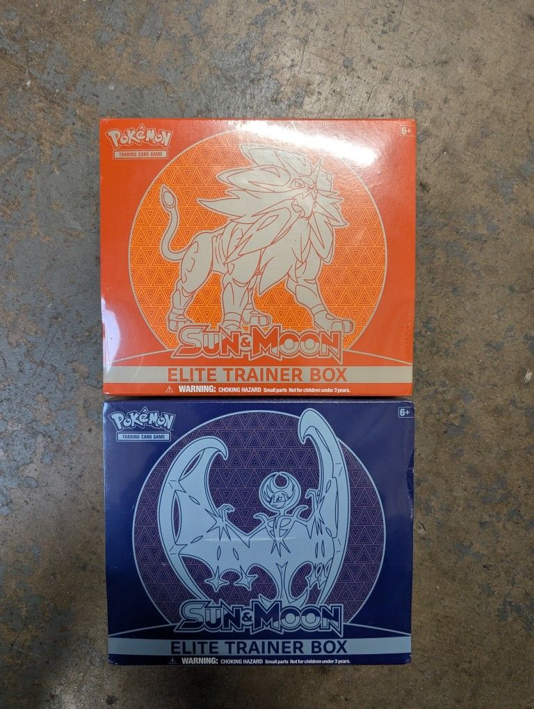 Sun And Moon ETB Elite Trainer Box Base Set Pokemon Cards