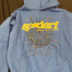 Blue sp5der hoodie