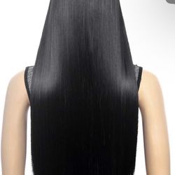 Beautiful Long Black Wig New