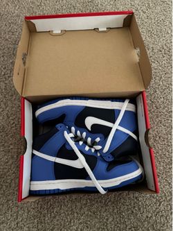 Nike dunk high blue 4.5Y (6women)