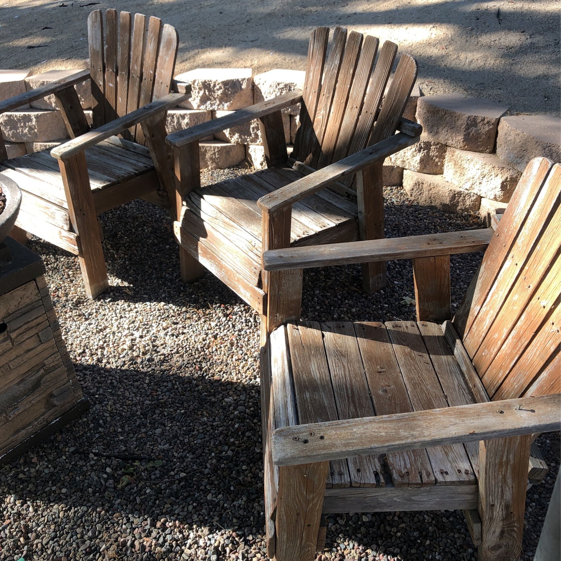 3 Adirondack Chairs