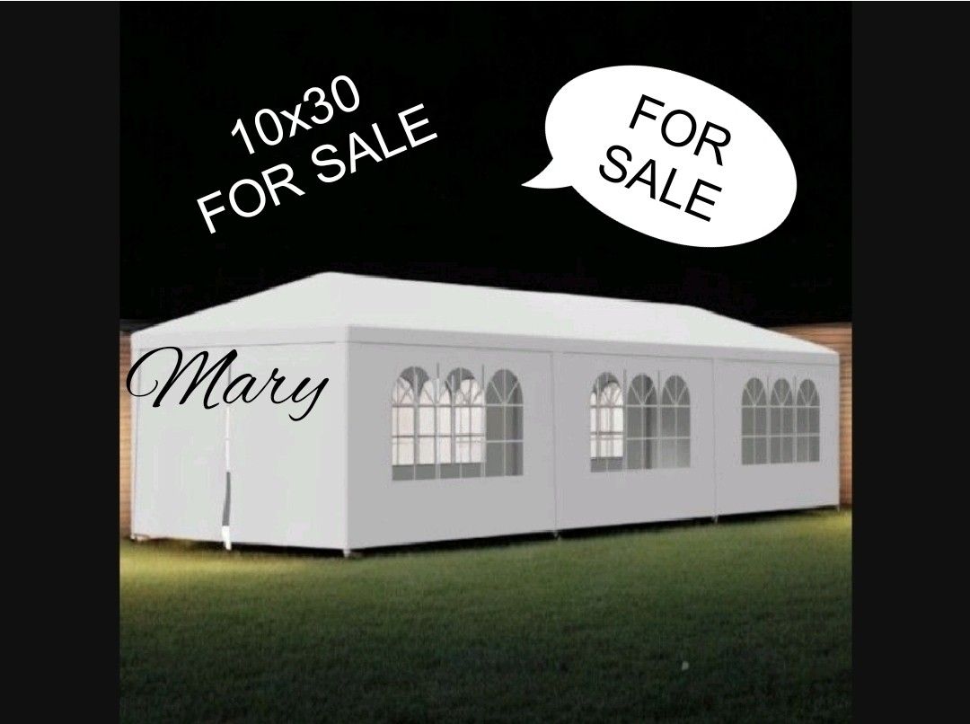 10x30 Party Tent with 8 Removable Sidewalls, Outdoor Canopy Wedding Tents for Parties, Waterproof Canopy Gazebo, Outdoor Shelter for Large Gatherings,