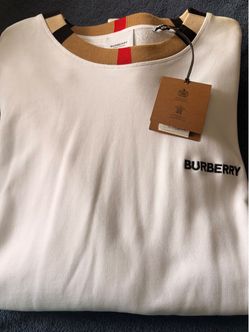 Burberry White Logo T-Shirt with Tags