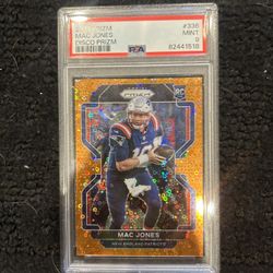 Mac Jones Orange Disco Rookie Psa 9