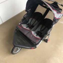 3 Wheel Twin Stroller 