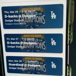 Los Angeles Dodgers Opening Day Tickets 