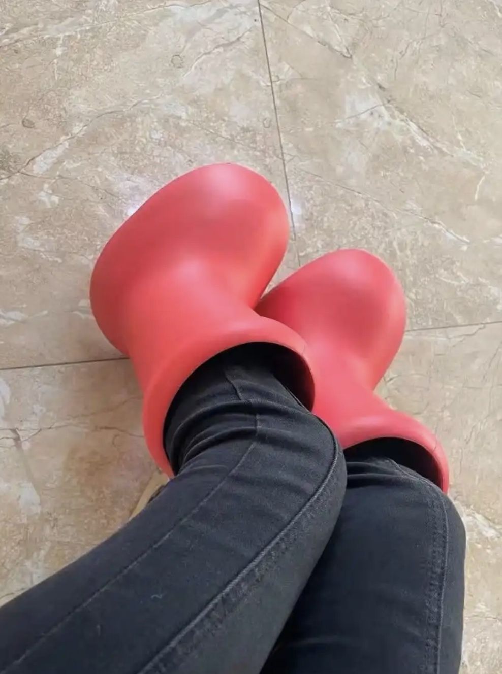 red underneath heels