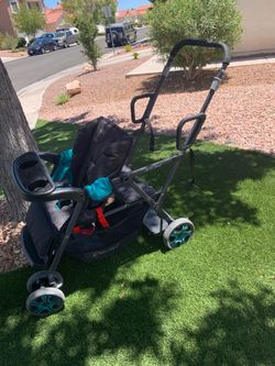 Sit stand stroller