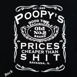 Poopy's Biker Bar  Shirt & Coozie