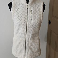 Calvin Klein Beige Plush Vest Size Small
